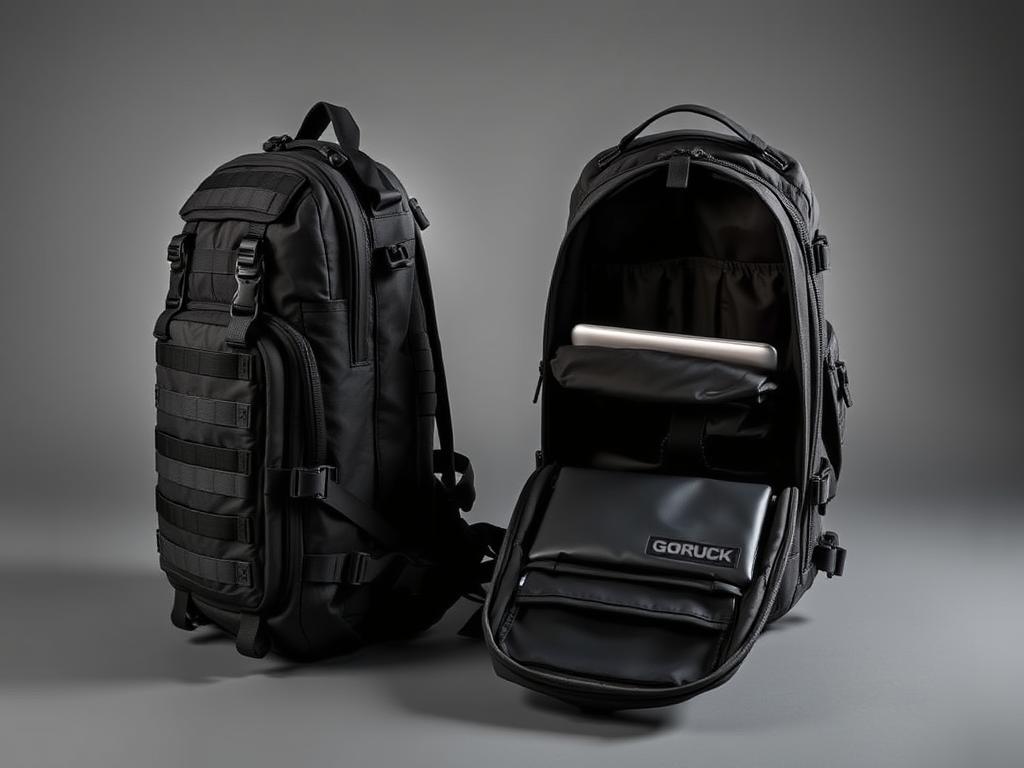 GORUCK GR2 40L tactical travel backpack in black