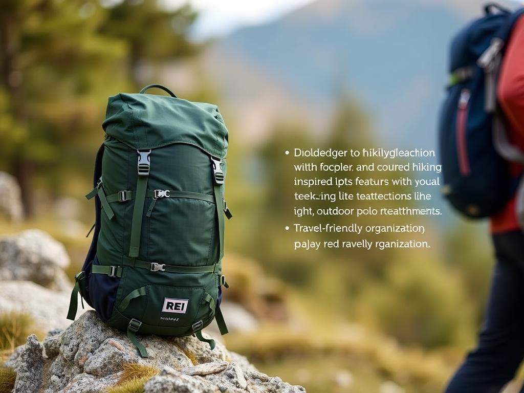 REI Co-op Ruckpack 40 backpack shown in outdoor setting