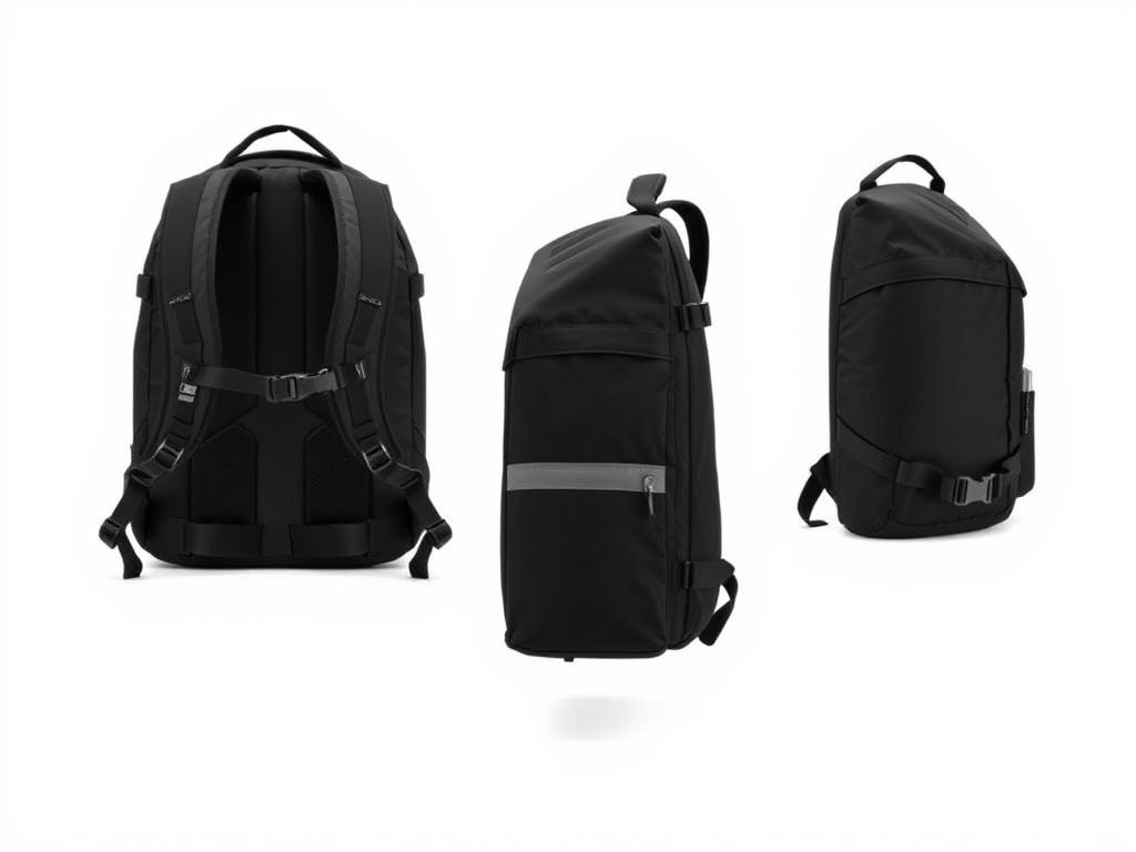 Tortuga Travel Backpack 40L shown from front and side angles