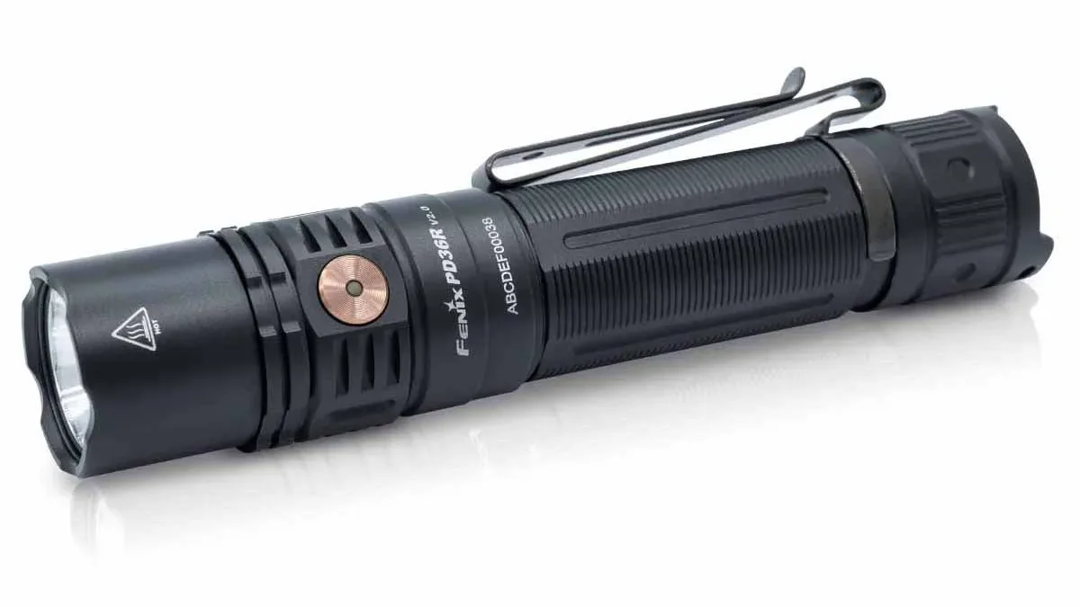 Fenix PD36R V2.0 rechargeable flashlight.